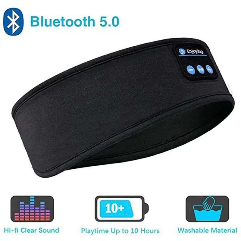 MARRKYM Sleep Headband close-up in black